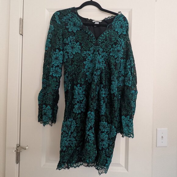 Lace V-neck Dress - Picture 1 of 6